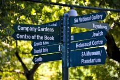 Signage in the Company Gardens, Cape Town