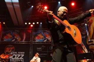 Jonathan Butler performing at the Cape Town International Jazz Festival.