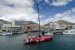 A competitor during the V&A Waterfront In-Port Race in Cape Town, South Africa. (Pic: Marc Bow/Volvo Ocean Race)